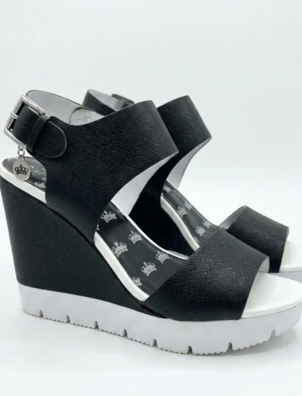 Juicy Couture Trish wedge sandals y2k chunky Bratz doll contrast size 9 cher